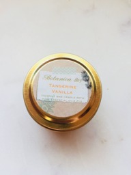 Tangerine Vanilla Coconut Wax Candle - Travel/Sample