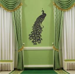 Peacock Wall Decal - Vinyl Stickers Art Graphics Custom Home Decor - thumbnail 1
