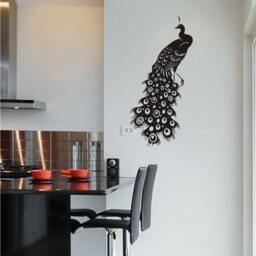 Peacock Wall Decal - Vinyl Stickers Art Graphics Custom Home Decor - thumbnail 2