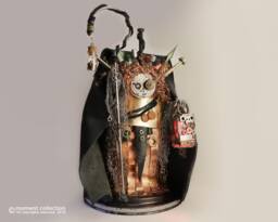 The Witch, Unique Steampunk Sculpture, Assemblage Mixed Media