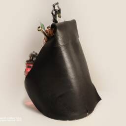 The Witch, Unique Steampunk Sculpture, Assemblage Mixed Media - thumbnail 2