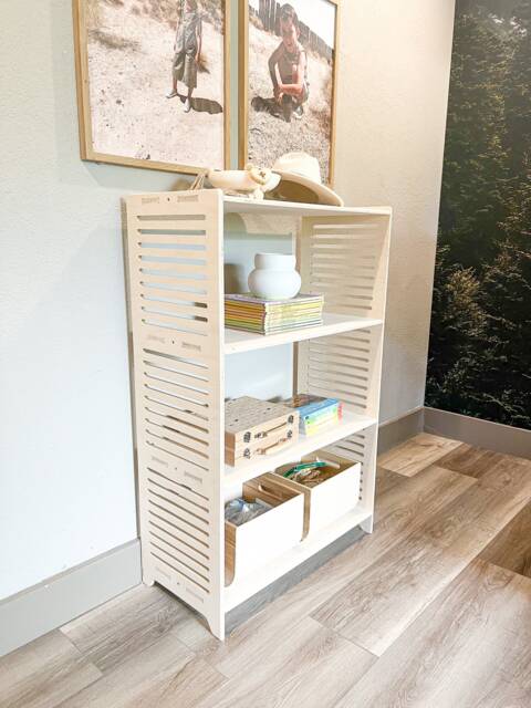 Sparrow Large - 3 Shelf Single Unit- Montessori Furniture - Minimalist Toy Shelf Bookshelf - image 1
