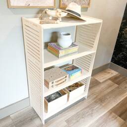 Sparrow Large - 3 Shelf Single Unit- Montessori Furniture - Minimalist Toy Shelf Bookshelf - thumbnail 3