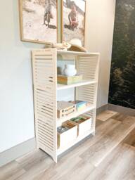 Sparrow Large - 3 Shelf Single Unit- Montessori Furniture - Minimalist Toy Shelf Bookshelf - thumbnail 1