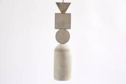 Geometric Concrete Pendant Light Modern Hanging Lamp - thumbnail 1