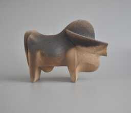 Ceramic Sculpture Buffalo, Bull Figurine, Black Bull, Art Collecting, Gift, Art Ceramics, Clay Figures, Minimalism, Animals