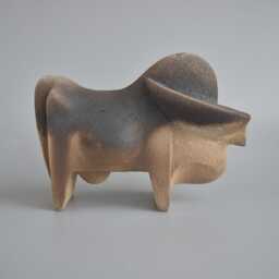 Ceramic Sculpture Buffalo, Bull Figurine, Black Bull, Art Collecting, Gift, Art Ceramics, Clay Figures, Minimalism, Animals - thumbnail 4