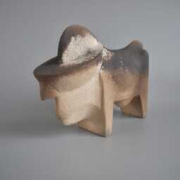 Ceramic Sculpture Buffalo, Bull Figurine, Black Bull, Art Collecting, Gift, Art Ceramics, Clay Figures, Minimalism, Animals - thumbnail 3