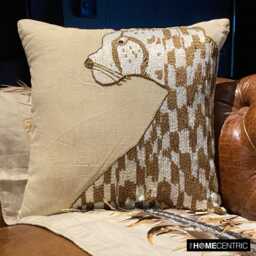 "Linen Beige Toss Pillow Cover 16""x16" - thumbnail 1