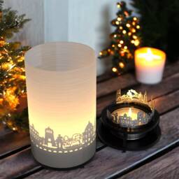 Oxford Souvenir Premium Gift Box - Beautiful Skyline Silhouette Candle For Fans Of The City Gorgeous Shadow Play Perfect Collectible - thumbnail 2
