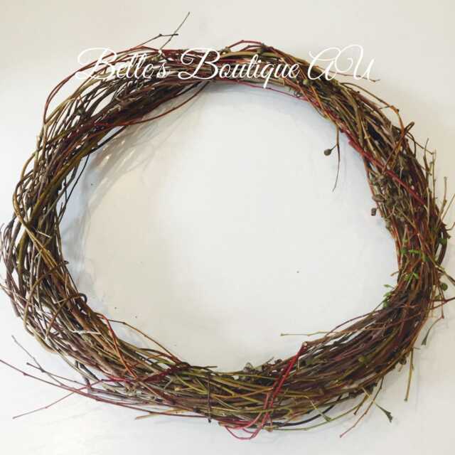 Plain Eucalyptus Wreath Easter Holidays Australian Native Rustic Festive Home Decor Gumnuts Florist Craft Supplies Year Round Wreaths - image 1