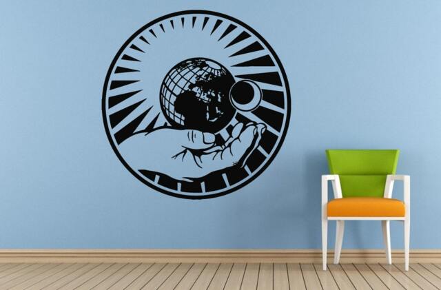 Space Solar System Planets Stars Earth Sun Moon Mars Venus Mercury Neptune Jupiter Wall Room Vinyl Mural Art Decor Decal Sticker L1648 - image 1