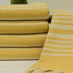 Turkish Towel 40x70 Mustang Cotton Soft Handmade Bath Home Decor Wedding Yrm-Hasr - thumbnail 3