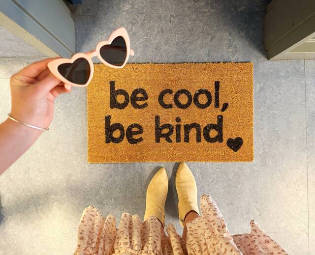 Be Cool Be Kind Doormat, Classroom Teacher Gift - image 1