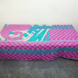Twin Cotton Kantha Quilt Floral Handmade Indian Bedspread - thumbnail 2