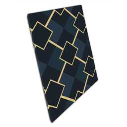 Elegant Art Deco Geometric Wall Print Minimalist Gold & Black Pattern For Modern Home Office Decor - thumbnail 1