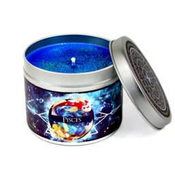 Pisces Zodiac Scented Candle - Star Sign Constellation Astrology Gifts Map - thumbnail 2