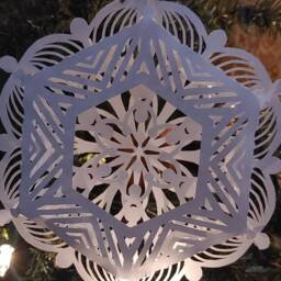 Chevron & Swirl Intricate Layered 3D Paper Snowflake For All Year Round - thumbnail 4
