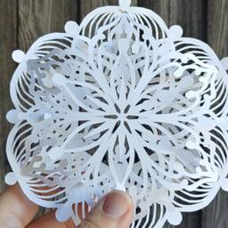 Chevron & Swirl Intricate Layered 3D Paper Snowflake For All Year Round - thumbnail 2