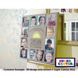 Grandchildren Personalised Family Photo Collage Framed Canvas Print Handmade Gift For Grandparent Grandad Nana Christmas Birthday - thumbnail 2