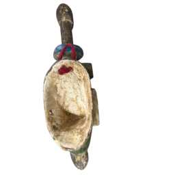 Handcrafted Sese Wood African Mask Tribal Boho Wall Decor - thumbnail 4