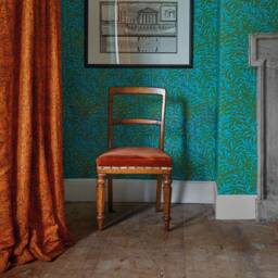 William Morris Brer Rabbit Portiere Curtain With Velvet Lining - thumbnail 2