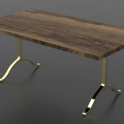Custom Metal Table Base, Chrome Or Brass, Dining Legs - thumbnail 3