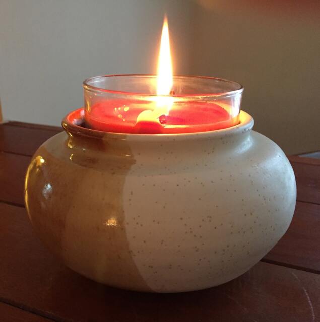 stoneware Candle Holder - image 1