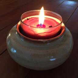 stoneware Candle Holder - thumbnail 2