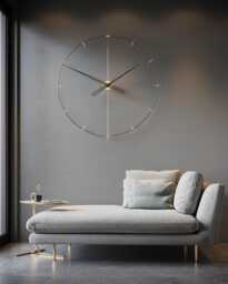 Massive Indicator - Oversized Luxury Wall Clock, Silent German Movement, Modern Decor - thumbnail 1