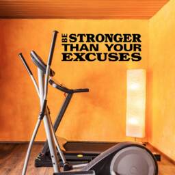 Motivational Gym Wall Decal Be Stronger Than Your Excuses - thumbnail 2