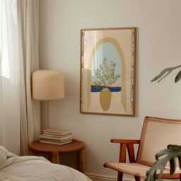 Minimalist Palm Tree Print, Boho Terracotta Archway Poster - thumbnail 4