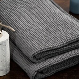 100% Turkish Cotton Waffle Weave Spa Towel - Bath Sheets, Towels, Hand Wash Cloths Hanging Loops Eco Friendly Hand Made in Usa - thumbnail 2