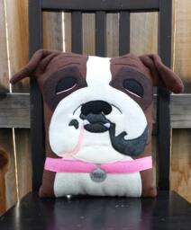Pet Portrait Pillow, Custom, Cushion, Throw Plush - thumbnail 1