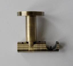 Single Antique Gold Curtain Pole Bracket - Modern Ceiling Mount Metal ??19mm - 0.75Inch Pack Of 1