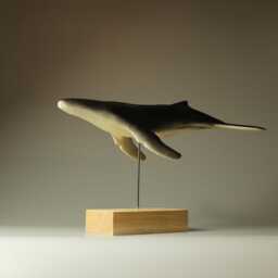 Wooden Whale Sculpture - Wb3 - thumbnail 2