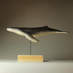 Wooden Whale Sculpture - Wb3