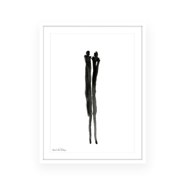 Framed Print, Black & White Home Decor, Valentines Gift, Contemporary Art, African Woman, Modern Gift For Her - image 1