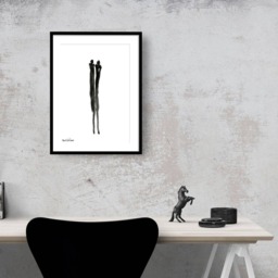 Framed Print, Black & White Home Decor, Valentines Gift, Contemporary Art, African Woman, Modern Gift For Her - thumbnail 3
