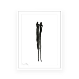 Framed Print, Black & White Home Decor, Valentines Gift, Contemporary Art, African Woman, Modern Gift For Her - thumbnail 1
