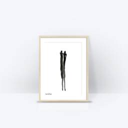 Framed Print, Black & White Home Decor, Valentines Gift, Contemporary Art, African Woman, Modern Gift For Her - thumbnail 2
