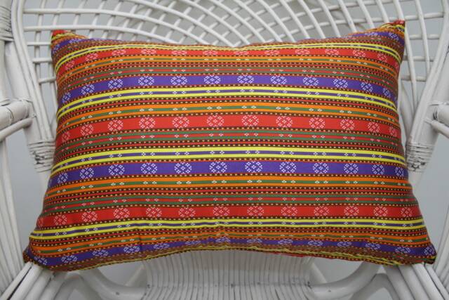 Kilim Pillow, Pillow Cover, Personalized 16x24 Aztec Case, Double Sided Striped 6 - image 1