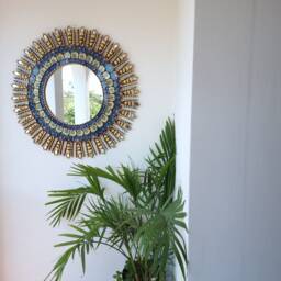 78cm Blue Eye Mirror - Interior Decoration Wall Home Decorative Mirrors - thumbnail 4