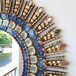 78cm Blue Eye Mirror - Interior Decoration Wall Home Decorative Mirrors - thumbnail 3