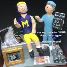 Reconstructive Surgeon's Custom Made Figurine, Personalized Plastic Gift - Cosmetic Surgeon Gift, Graduation - thumbnail 4