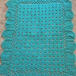 Sea Foam Green Baby Blanket - thumbnail 2