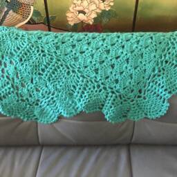 Sea Foam Green Baby Blanket - thumbnail 3