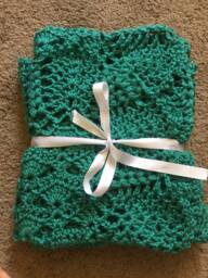 Sea Foam Green Baby Blanket - thumbnail 1