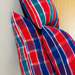 Handmade Moroccan Checkered Cotton Pillow Cover, Berber Floor Cushion - thumbnail 3