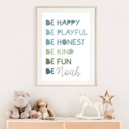 Boys Affirmation Prints, Nursery Bedroom Motivational Wall Art, Toddler Bedroom, Playroom Prints - thumbnail 2